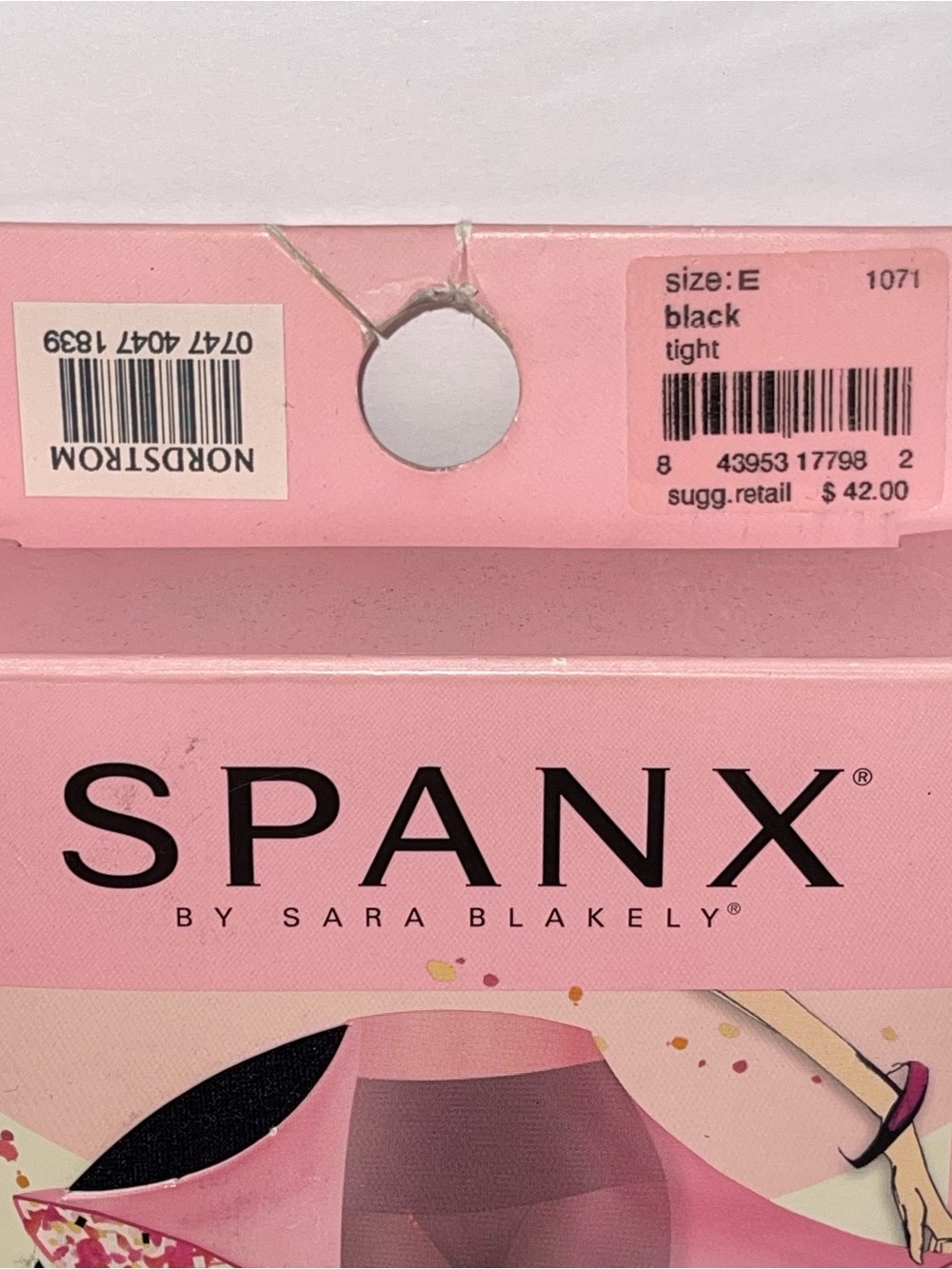 NEW 2 Pair SPANX Black Tights Stockings Size E - Picture 2 of 5